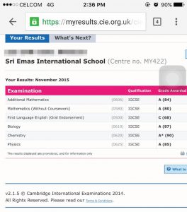 Results-06-1 VBest Year 1 to Year 13 Tuition Centre