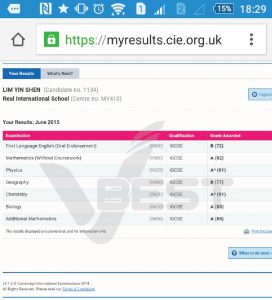 Results-09 VBest Year 1 to Year 13 Tuition Centre