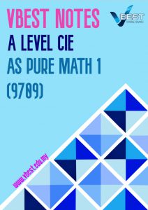 A Level Vbest Notes Download AS Pure Math 9709