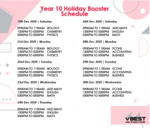 Intensive Dec 20-02 VBest Year 1 to Year 12 Tuition Centre