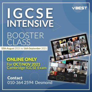 IGVSE intensive oct.nov poster web VBest Year 1 to Year 12 Tuition Centre