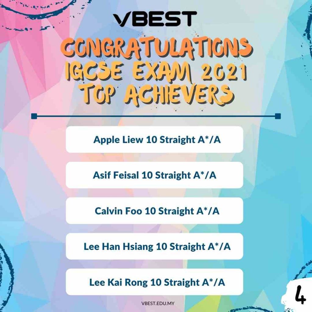 Achievements VBest Year 1 to Year 13 Tuition Centre