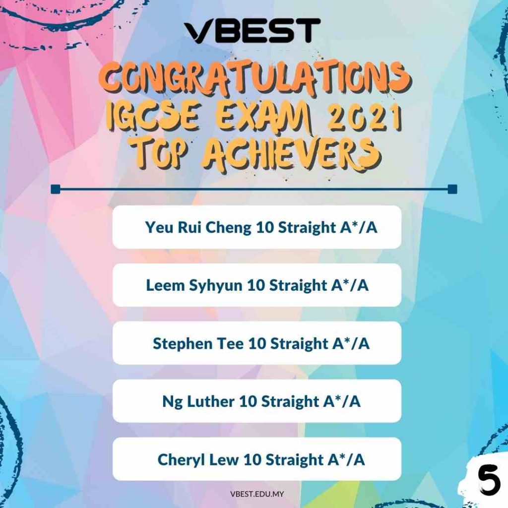 Achievements VBest Year 1 to Year 13 Tuition Centre