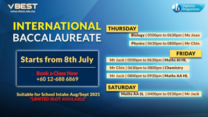 IB Schedule1.4 horizontal VBest Year 1 to Year 12 Tuition Centre