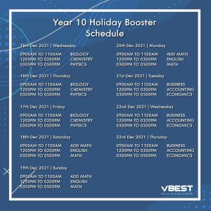 booseter intensive dec 2021 sq background-01 VBest Year 1 to Year 12 Tuition Centre