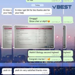 VBest Student Results