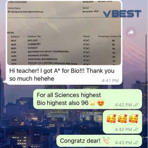 VBest Student Results