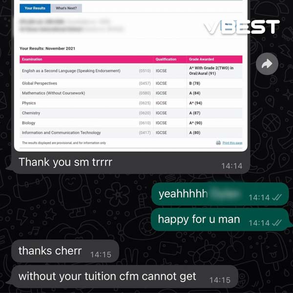 VBest Tuition Centre Klang VBest Year 1 to Year 13 Tuition Centre Every Student Is Different VBest Student Results