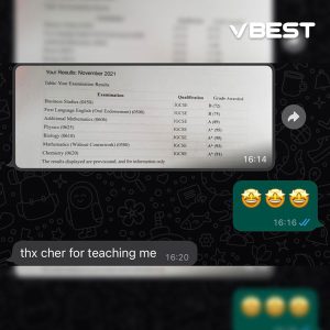 VBest Student Results