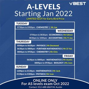 alevel compress VBest Year 1 to Year 12 Tuition Centre