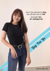 yap xin yu VBest Year 1 to Year 13 Tuition Centre