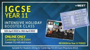 Intensive booster 2022 horizontal VBest Tuition Centre