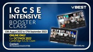 IGCSE-Intensive-Booster-2022-poster VBest Year 1 to Year 13 Tuition Centre