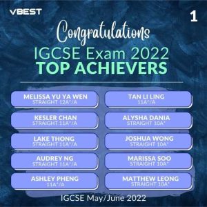 igcse top achiever 2022 VBest Year 1 to Year 13 Tuition Centre