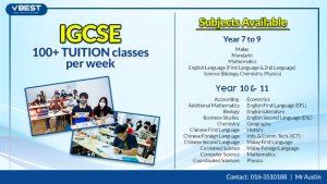 IGCSE 100+ tuition a week VBest Year 1 to Year 13 Tuition Centre
