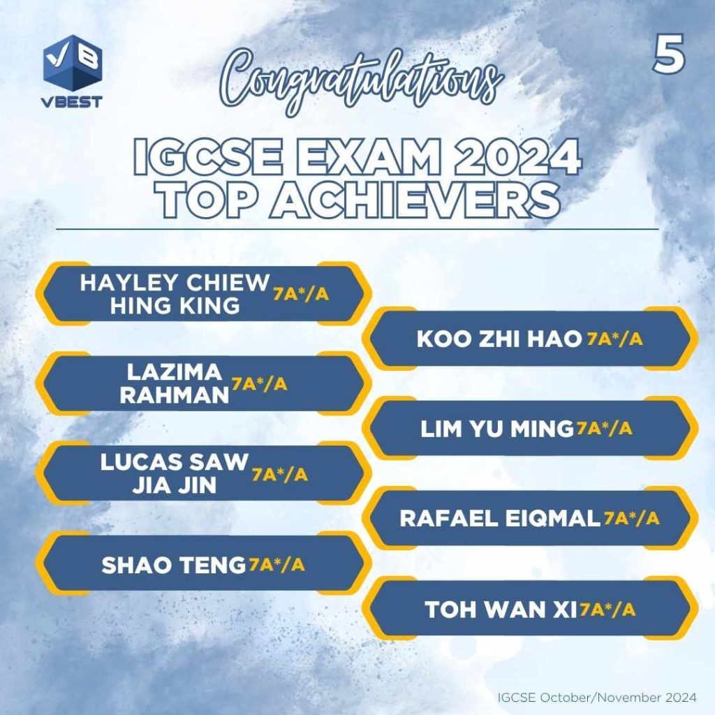 igcse results, highest, igcse, top students, success stories, igcse tuition, igcse tuition centre in malaysia, vbest, igcse tuition centre, tuition centre Success Stories 🏆 VBest Tuition Centre