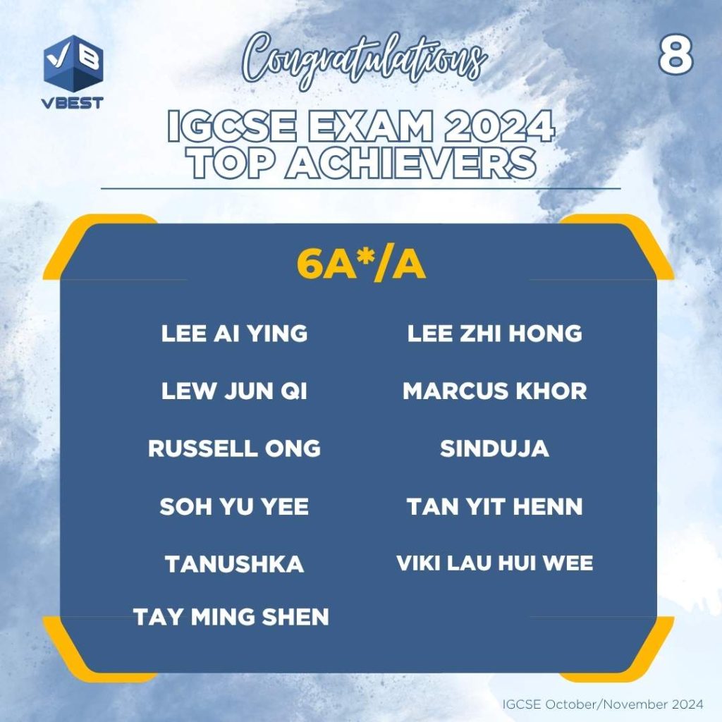 igcse results, highest, igcse, top students, success stories, igcse tuition, igcse tuition centre in malaysia, vbest, igcse tuition centre, tuition centre Success Stories 🏆 VBest Tuition Centre