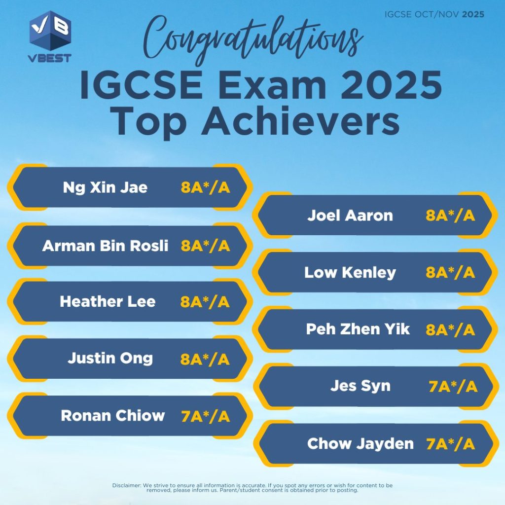 igcse results, highest, igcse, top students, success stories, igcse tuition, igcse tuition centre in malaysia, vbest, igcse tuition centre, tuition centre Success Stories 🏆 VBest Tuition Centre