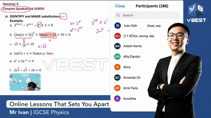 IGCSE 🏆 Online Tuition Malaysia 🏆 3300+ Reviews of 5 ⭐ VBest Tuition Centre igcse online tuition