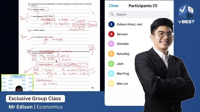 IGCSE 🏆 Online Tuition Malaysia 🏆 3300+ Reviews of 5 ⭐ VBest Tuition Centre economics online tuition